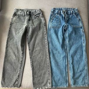 BOYS 12- Two pairs of barely worn gap jeans.